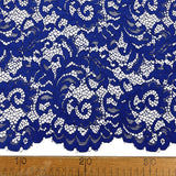 Floral Corded Polyester Lace Dress Fabric Lace Royal Ruler