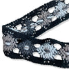 Floral Crochet Trim - Grey