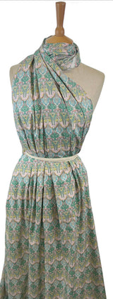 Floral Print Dress Fabric Pima Cotton Lawn Vine Pastel
