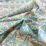 Floral Print Dress Fabric Pima Cotton Lawn Vine Pastel