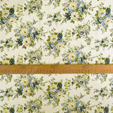 Floral printed cotton poplin dress fabric sewing room little nanna ruler