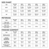 Florence coat new size chart
