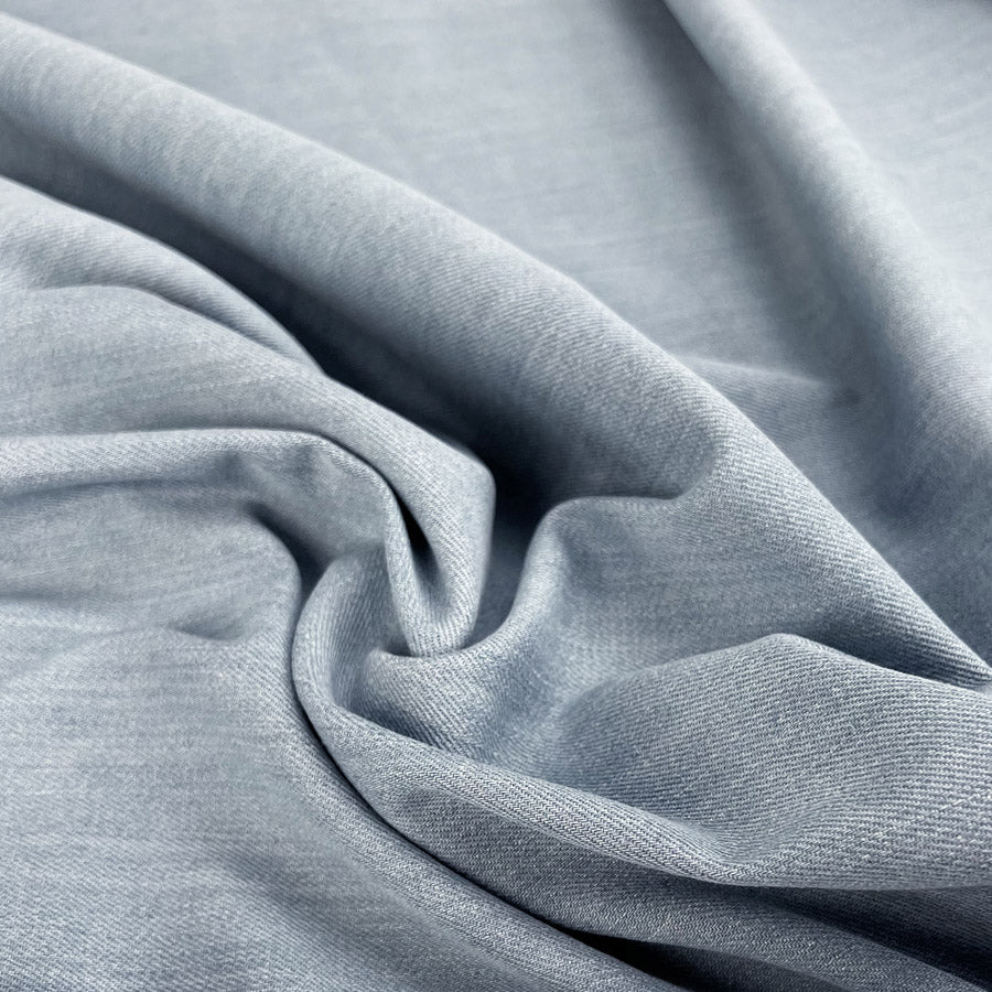 Florence Denim 11 5oz Pale Blue Cotton Elastane Italian Deadstock Fabric