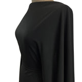 Flowy Black Polyester Elastane Dressmaking Fabric Mannequin