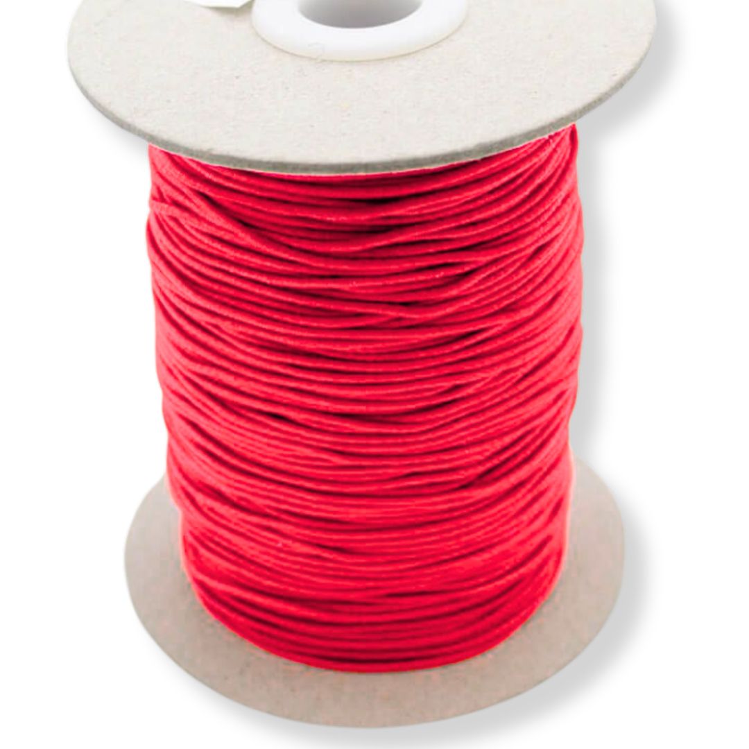 Fluorescent pink elastic round cord 10mm
