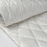 Foil Quilting White Polyester Wadded Diamond Coating Fabric Bolt