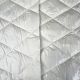 Foil Quilting White Polyester Wadded Diamond Coating Fabric
