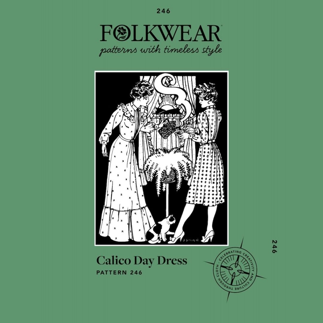 Folkwear Calico Day Dress Pattern Cover