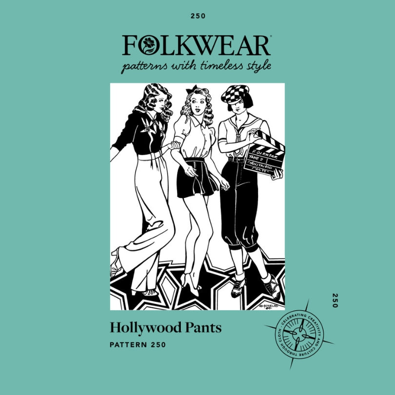 Folkwear Hollywood Pants Shorts Pattern Cover