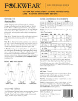 Folkwear Unisex Sarouelles Pattern Back