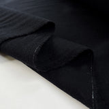 Fontayne Wool Cashmere Black Lightweight Italian Coating Fabric Fold