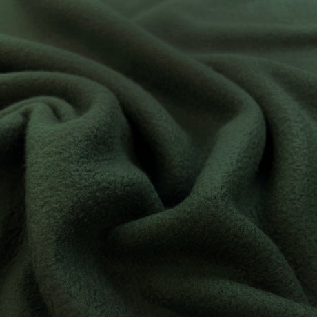 Forest Fuzz Dark Green Polyester Fleece Fabric