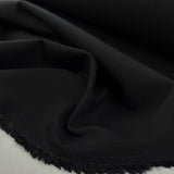 Formality Cotton Elastane Black Suiting Woven Fabric Cu1