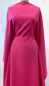 French Crepe Smooth Rose Pink Polyester Crepe Suting Fabric M1