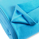 French Terry Aqua Jersey Fabric With A Looped Back Scale Fabric Close Up Photo 2