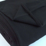 French Terry Black Jersey Fabric With A Looped Back Scale Fabric Close Up Photo