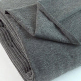 French Terry Dark Grey Jersey Fabric With A Looped Back Scale Fabric Close Up Photo
