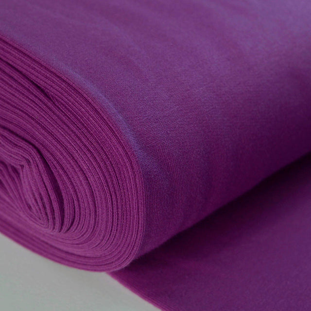 French Terry New Purple Jersey Fabric With A Looped Back Fabric Cu1