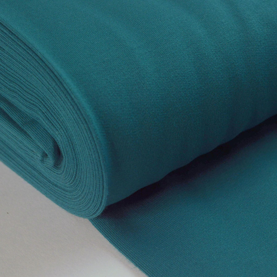 French Terry New Teal Jersey Fabric With A Looped Back Fabric Cu1