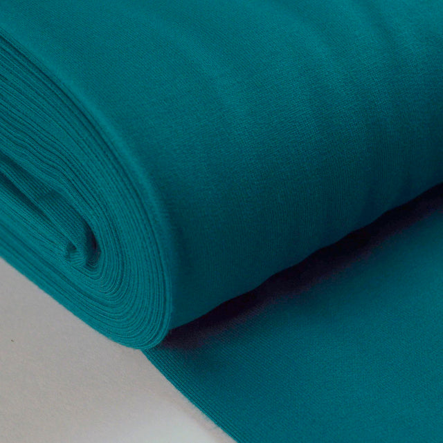 French Terry New Teal Jersey Fabric With A Looped Back Fabric Cu1