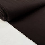 French Terry Chocolate Brown Cotton Elastane Stretch Knit Jersey Fabric Bolt