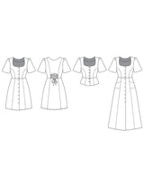 Friday pattern company hughes dress sketch