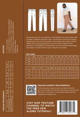 Friday Pattern Company Rambler Pants Pattern Back