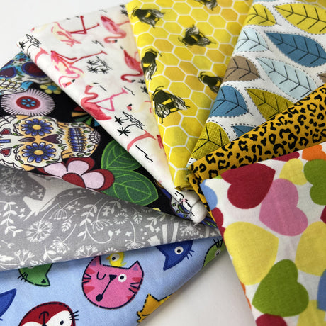 Funky Mix Fat Quarter Craft Cotton Bundle
