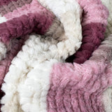 Furleece Pink Check Fur Fleece Polyester Fabric