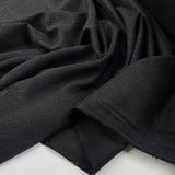 Fusible Knit Interfacing Black Polyester Jersey Fabric