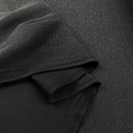 Fusible Knit Interfacing Black Polyester Jersey Fabric Fold