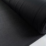 Fusible Knit Interfacing Black Polyester Jersey Fabric Roll