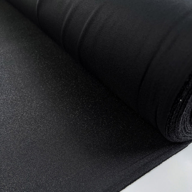 Fusible Knit Interfacing Black Polyester Jersey Fabric Roll