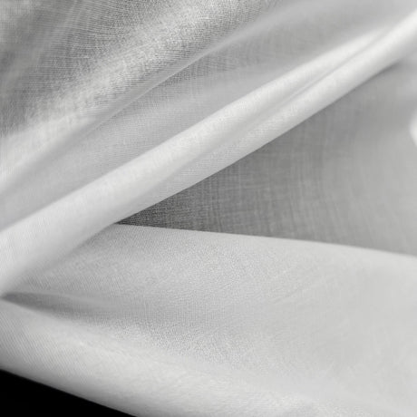 Remnant - Cotton Voile Iron On Interfacing - White (1m)