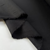 Fuss And Bother Black Polyester Viscose Wool Elastane Suiting Fabric Fold