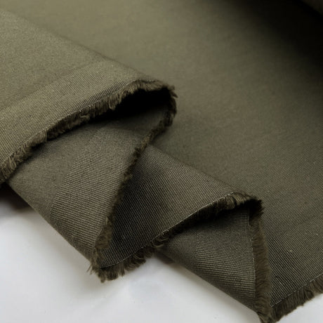 Gabardine Esercito Cotton Green Woven Plain Trouser Fabric Fold 3532343B 3544 40Bc Be39 B7595B7C6B6C