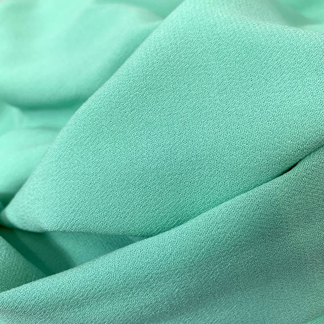 Gardinia Mint Fine Lightweight Viscose Crepe Fold 2