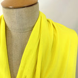 Gardinia Neon Fine Lightweight Viscose Crepe Bright Yellow Neck