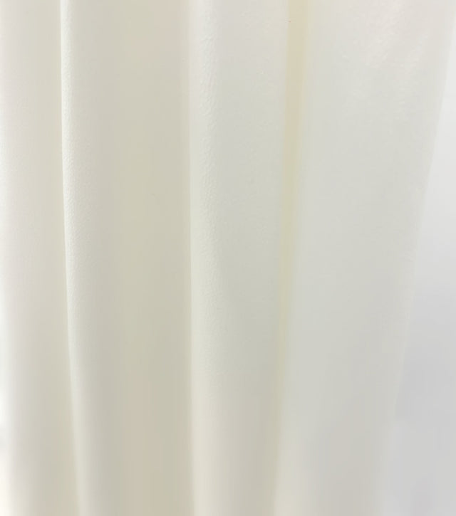 Gardinia White Fine Lightweight Viscose Crepe Drape
