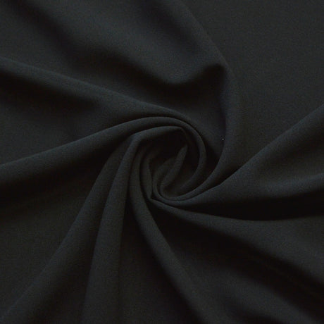 Remnant - Georgette Dress Fabric - Black (3.6m)