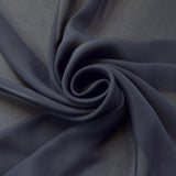 Georgette Dark Navy Polyester Dress Fabric Cud