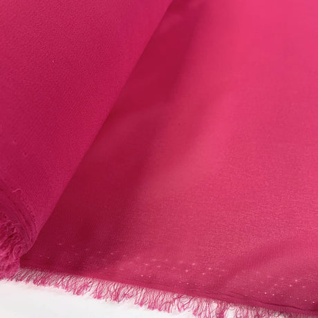 Georgette Dress Fabric Fuchsia Polyester Dress Fabric R