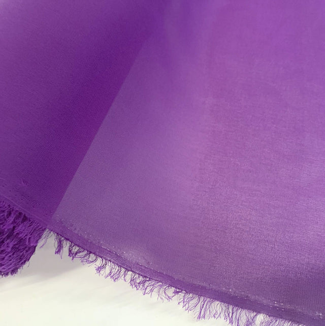 Georgette Dress Fabric Purple Polyester Dress Fabric R