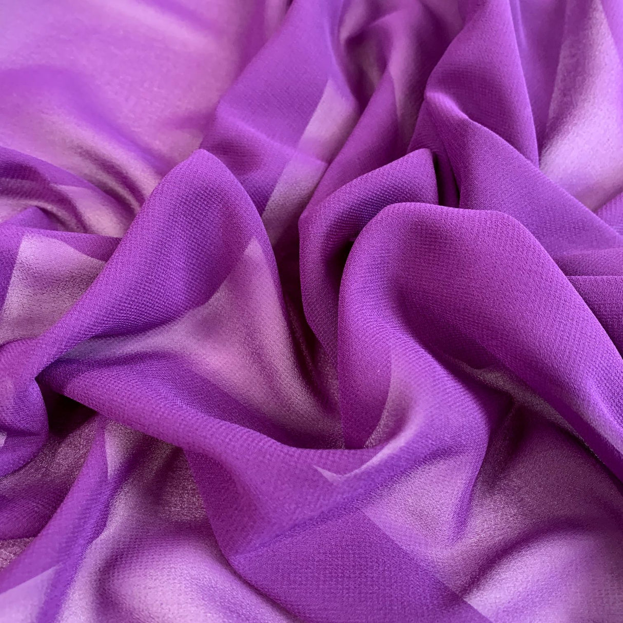 Georgette Dress Fabric Purple Polyester Dress