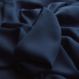 Georgette French Navy Dull French Navy Polyester Georgette Dress Fabric Cu