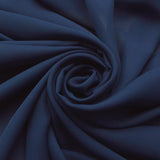 Georgette French Navy Dull French Navy Polyester Georgette Dress Fabric Cud 1