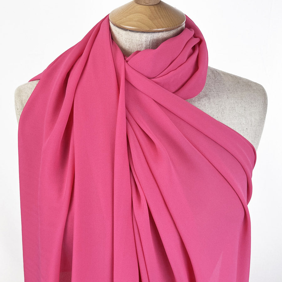Georgette Dress Fabric Cerise Chest