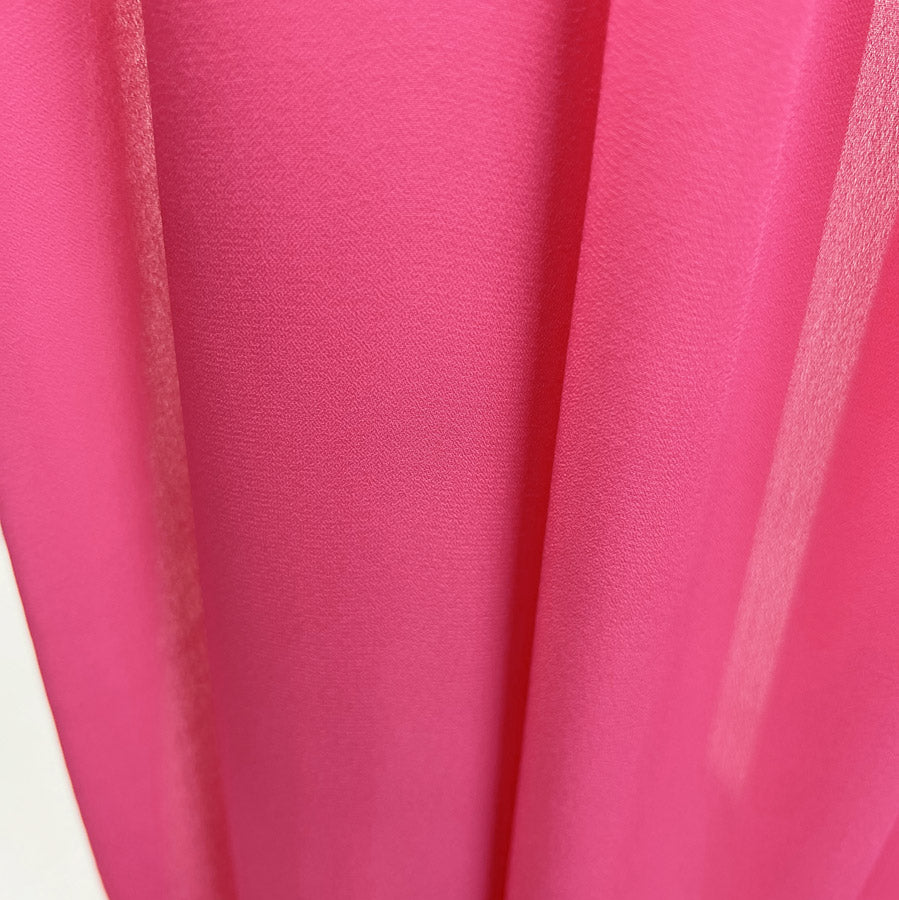 Georgette Dress Fabric Cerise Hang