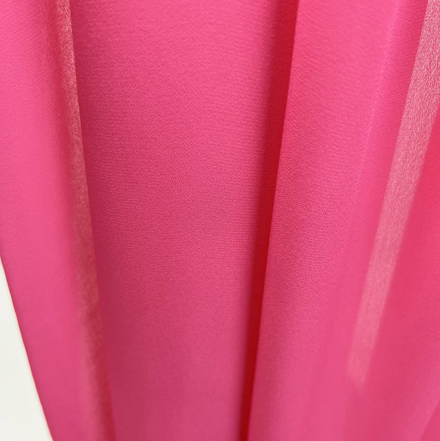 Georgette Dress Fabric Cerise Hang