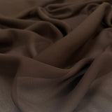 Georgette Dress Fabric Chocolate Brown Polyester Lightweight